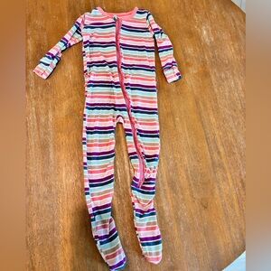 Kickee Pants Striped Kids Pajamas - Pink, Blue, Purple